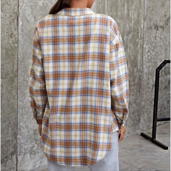 Plaid Button Down Shirt Like New - Picture 2 of 7